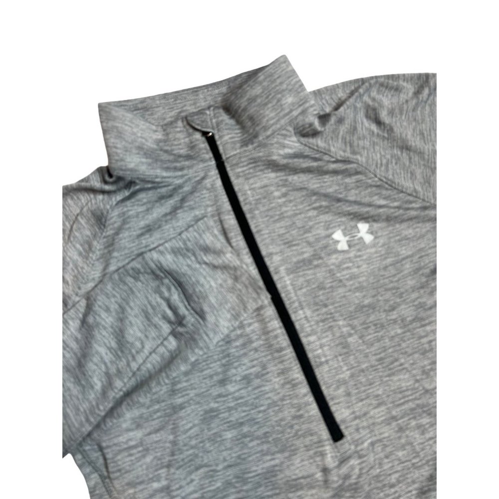 Under Armour Womens UA Tech Twist Performance Small 1/2 Zip Long Sleeve Gray Shi